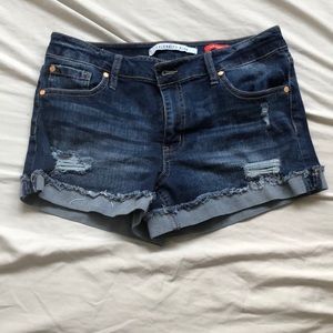 Blue jean shorts